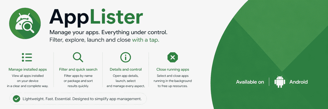 Screenshot of Applister for Android